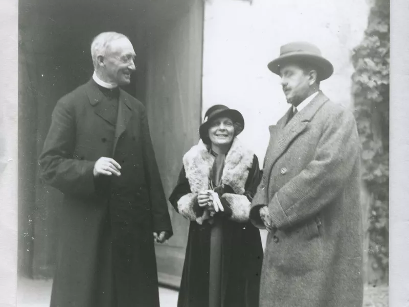 Mariage de Henriette Deloras et Jules Flandrin célébré par l’abbé Calès à Tencin en 1931 ©DR